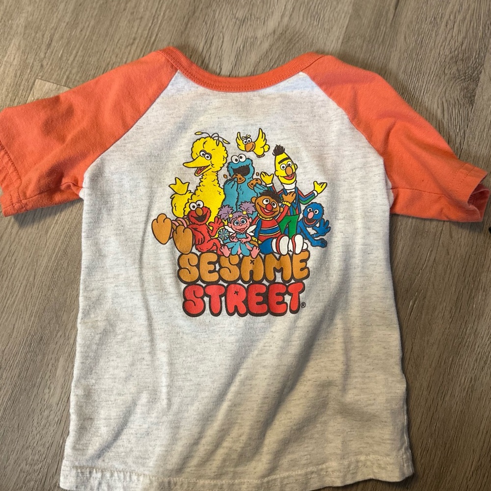 Jumping Beans Sesame Street Tee - Orange and White